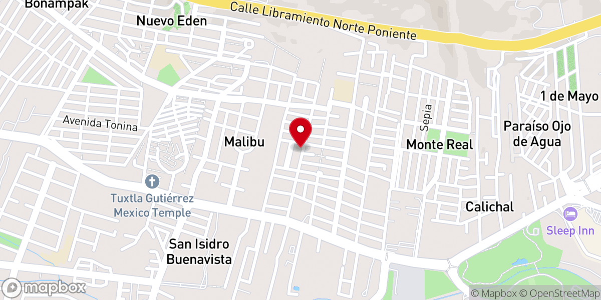 Map showing location of Iglesia Bautista Jerusalen A.R.