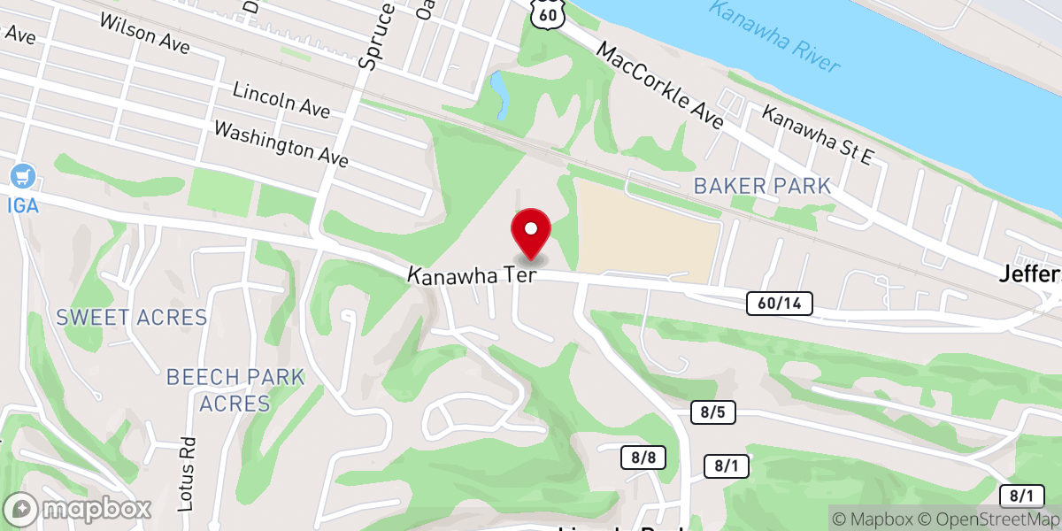 Map showing location of Maranatha Fellowship Church