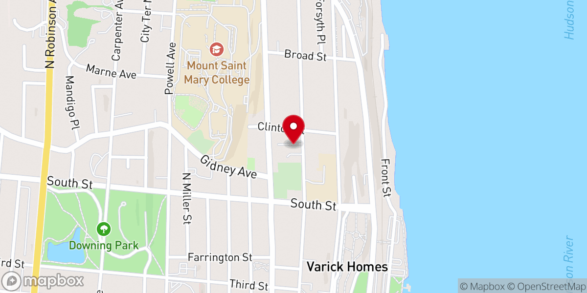 Map showing location of Rhema Family Worship Center