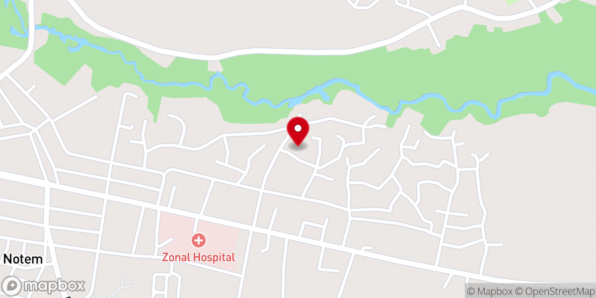 Map showing location of Methodist Church Nigeria, Favour-Land, Bori