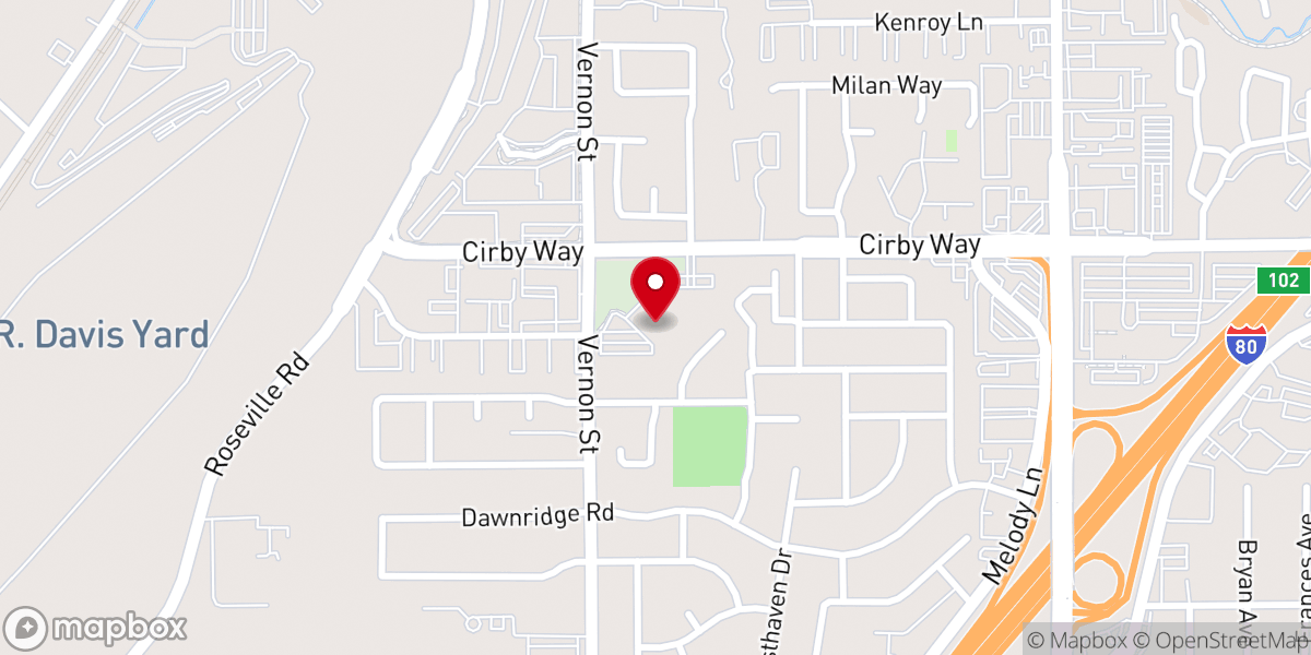 Map showing location of St. Mary's Coptic Orthodox Church