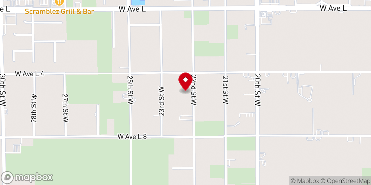 Map showing location of Lancaster Missionary Baptist Church