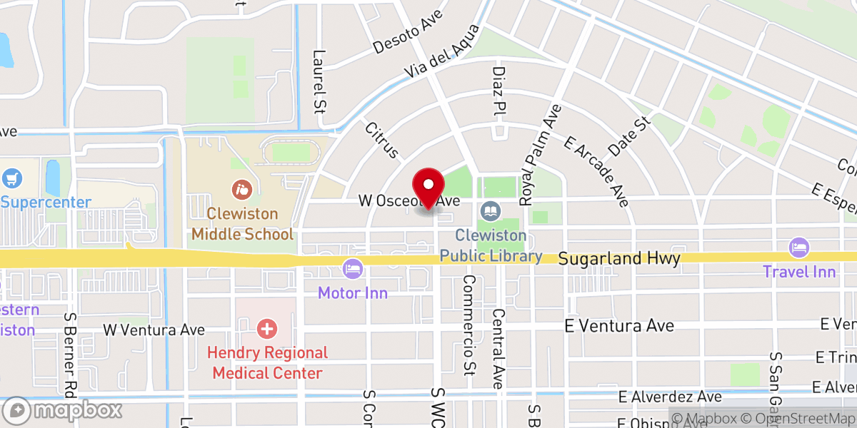 Map showing location of St Martin's Episcopal Church