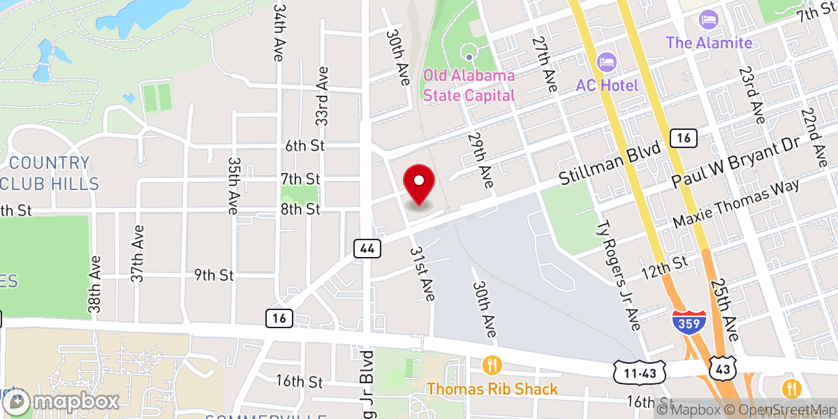 Map showing location of Chapel Cabinetry