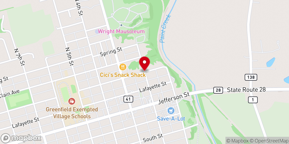 Map showing location of shorter chapel church