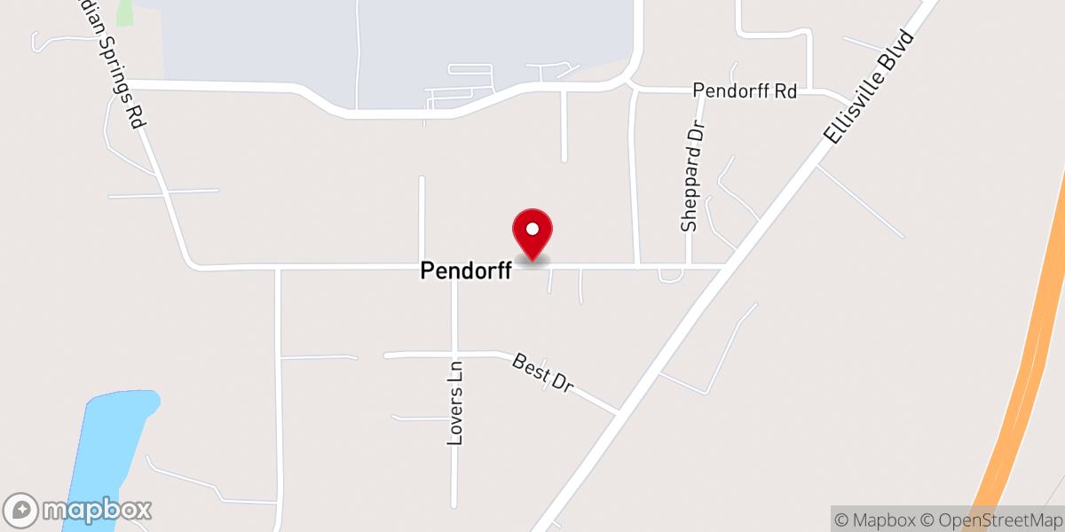 Map showing location of Faith Assembly of God Church