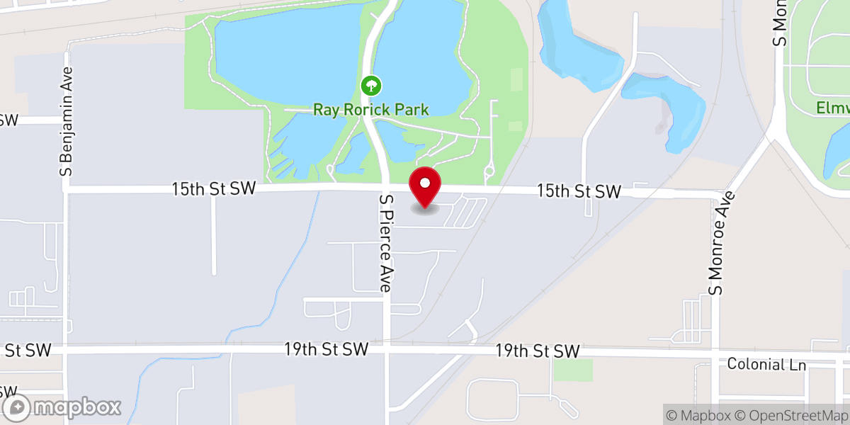 Map showing location of Christian Fellowship Church