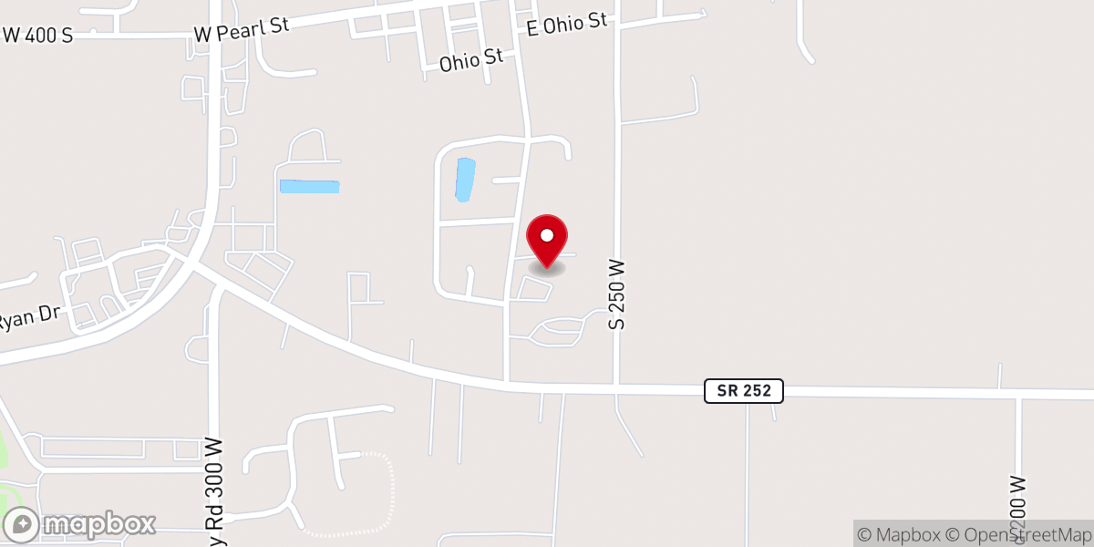 Map showing location of Mount Auburn Church- Trafalgar
