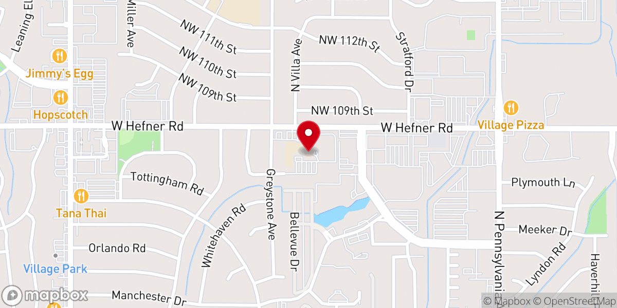 Map showing location of St. Eugene Catholic Church