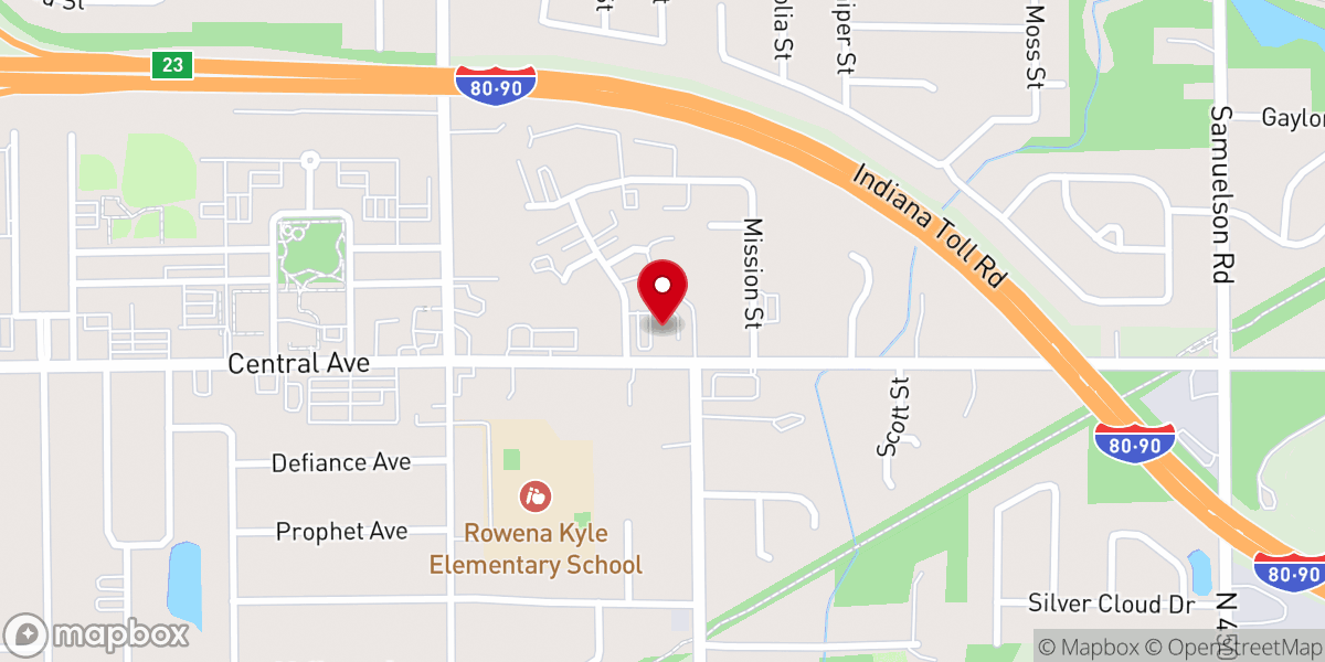 Map showing location of City Point Church