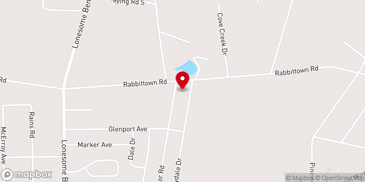 Map showing location of Glencoe church of Christ