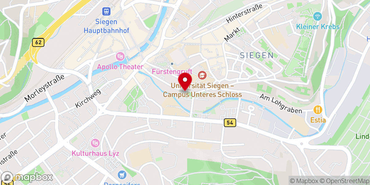 Map showing location of Dekanat Siegen