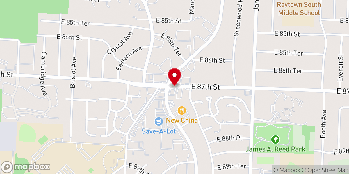 Map showing location of Genesis Missionary Baptist Church