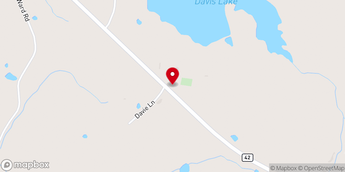 Map showing location of Dublin Church