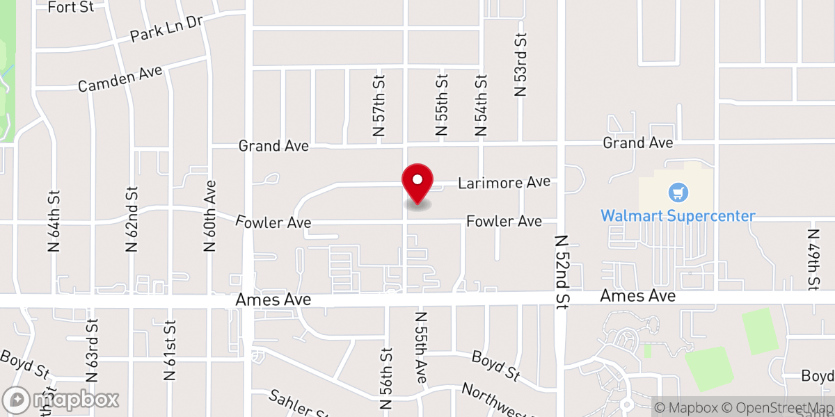 Map showing location of Pleasant Green Missionary Baptist Church