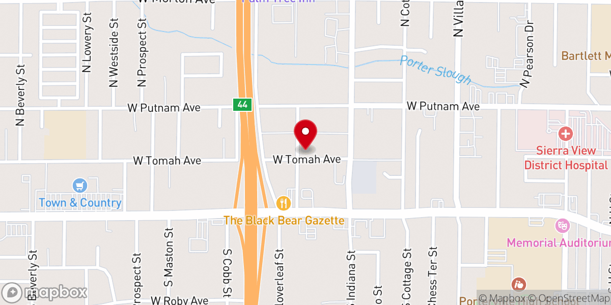 Map showing location of Bethel Assemblea de Dios