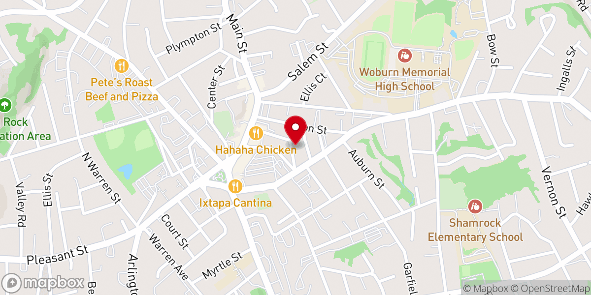 Map showing location of King Jesus Boston Ministry Church