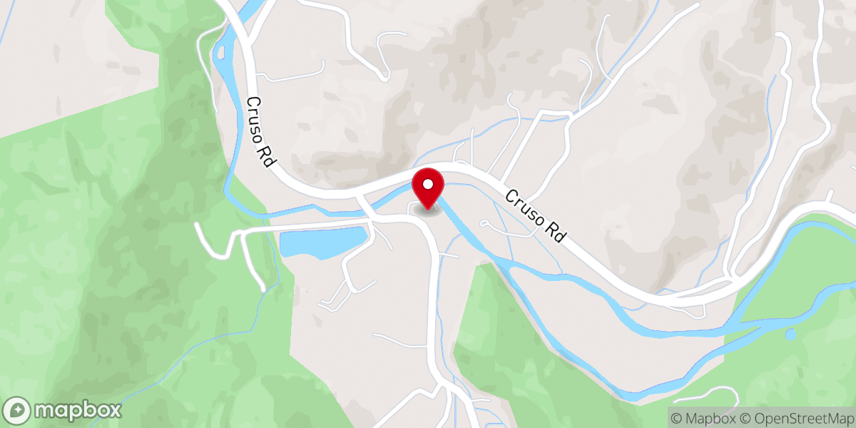 Map showing location of Burnett Cove Baptist Church