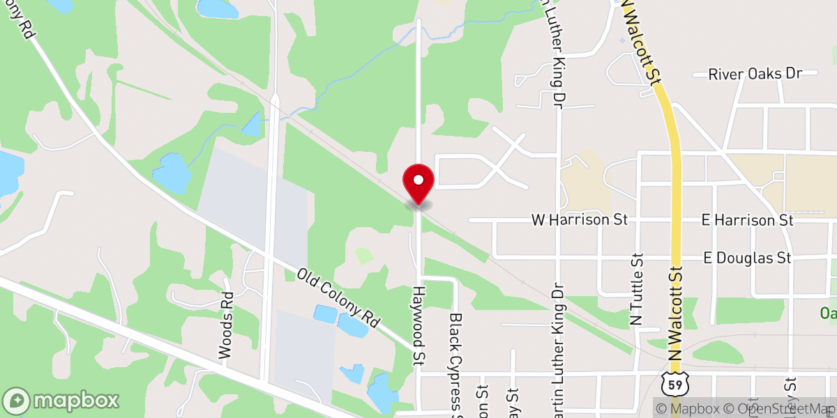 Map showing location of Pine Grove Baptist Church
