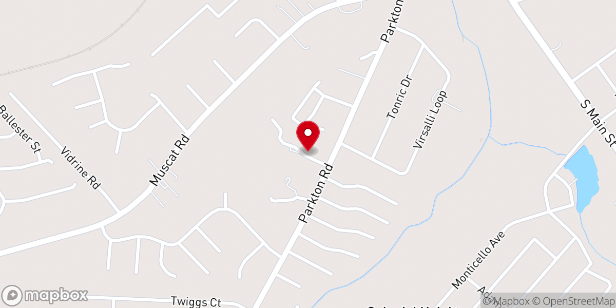 Map showing location of Iglesia impactando vidas