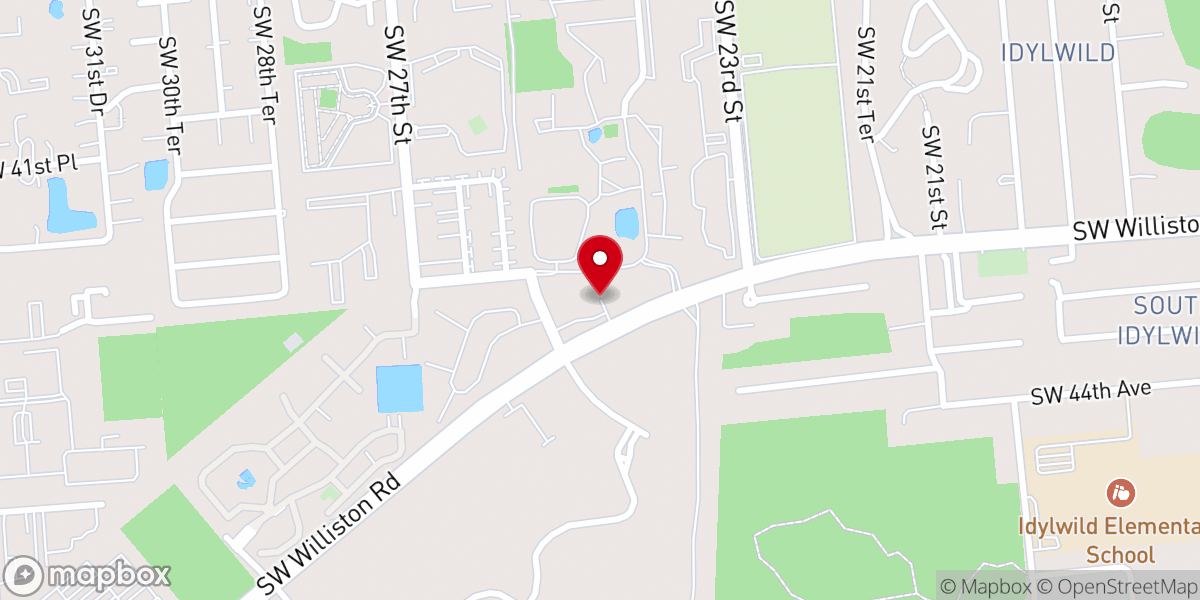 Map showing location of Southwest United Methodist Church