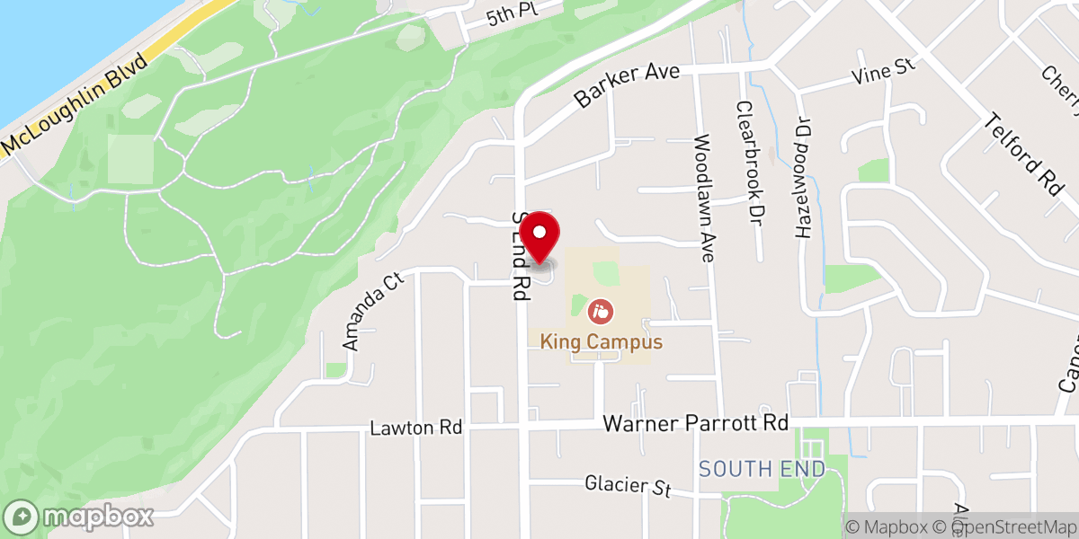 Map showing location of Oregon City UPC