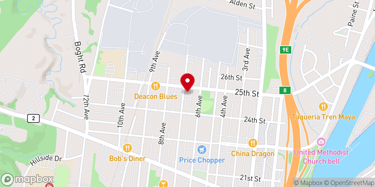 Map showing location of Immaculate Heart of Mary Catholic Church