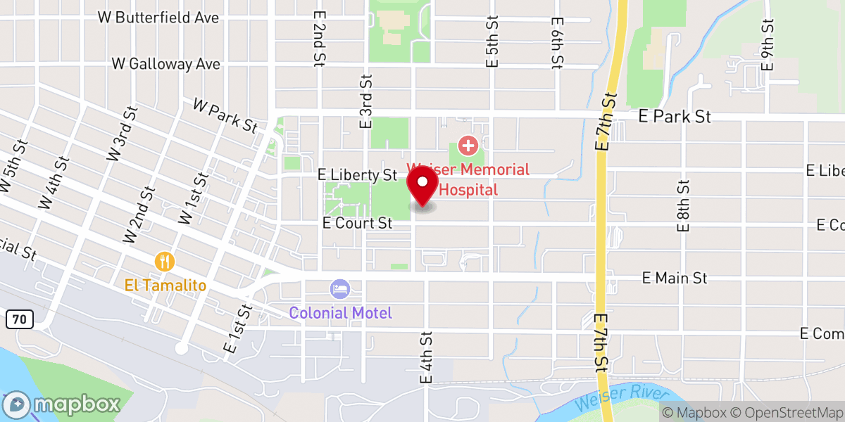 Map showing location of Concordia Lutheran Church