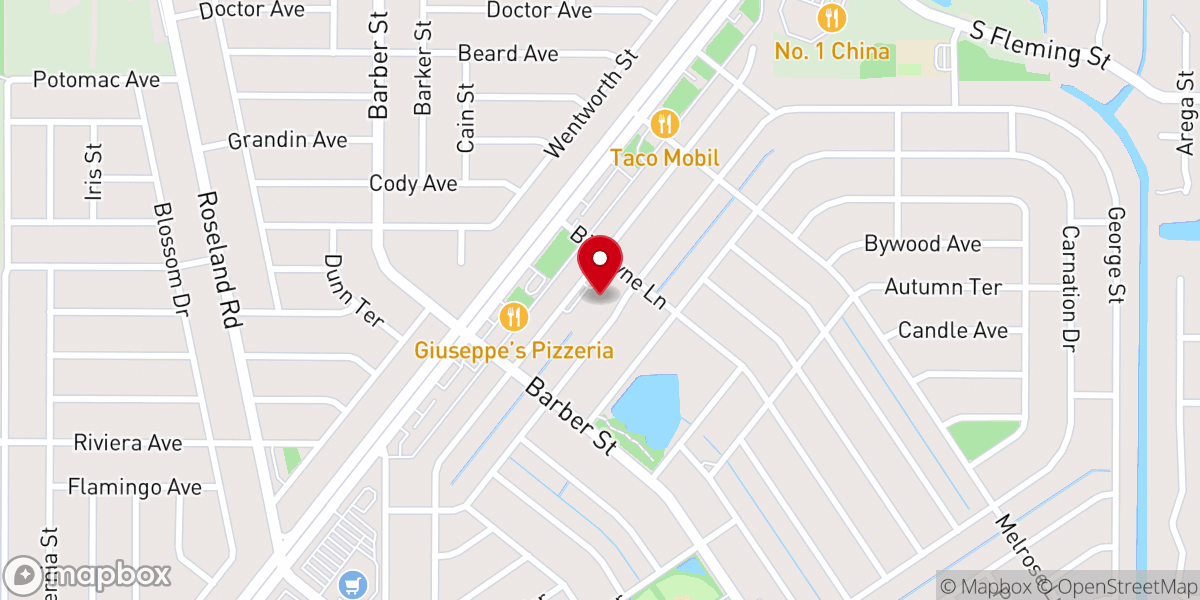 Map showing location of St Elizabeth's Episcopal Church