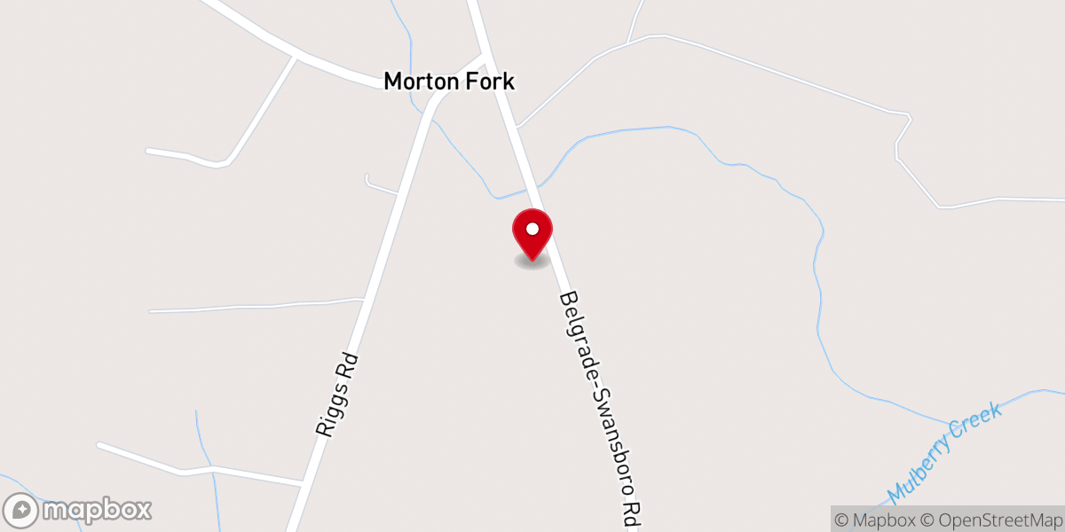 Map showing location of Tabernacle Methodist Church