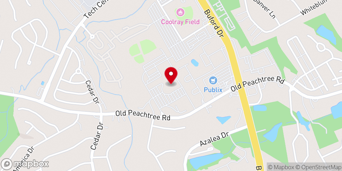 Map showing location of Atlanta Bethel Church