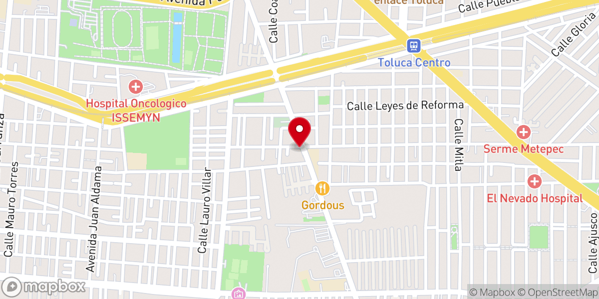Map showing location of Señor de la Misericordia