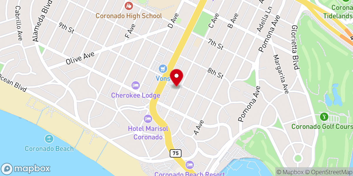 Map showing location of Christ Episcopal Church