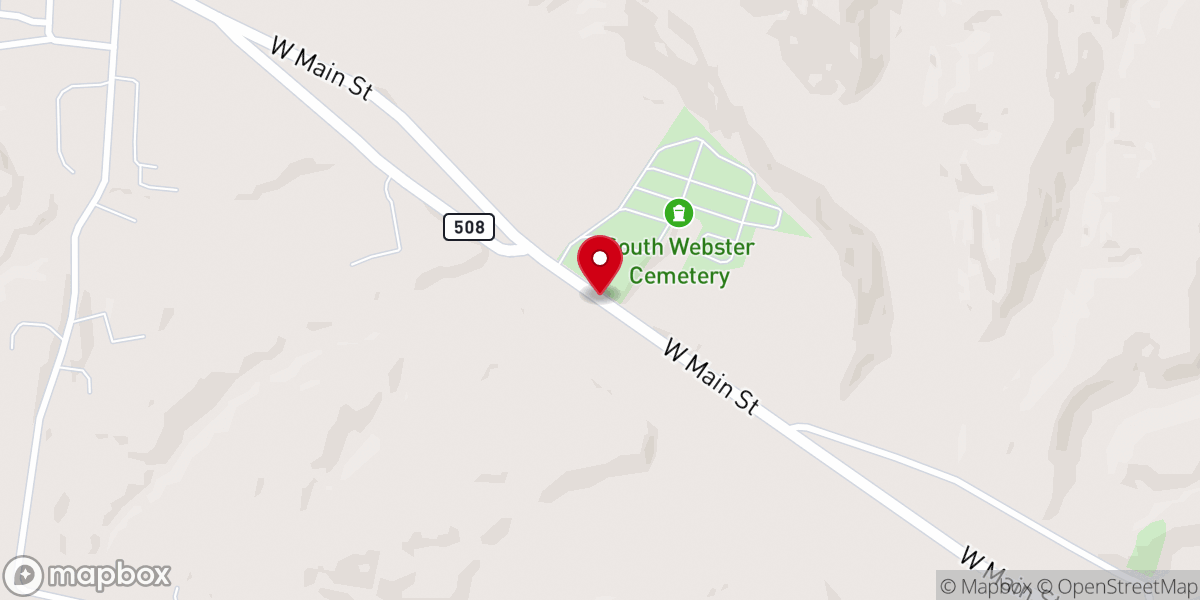 Map showing location of Pilgrim Wesleyan Church