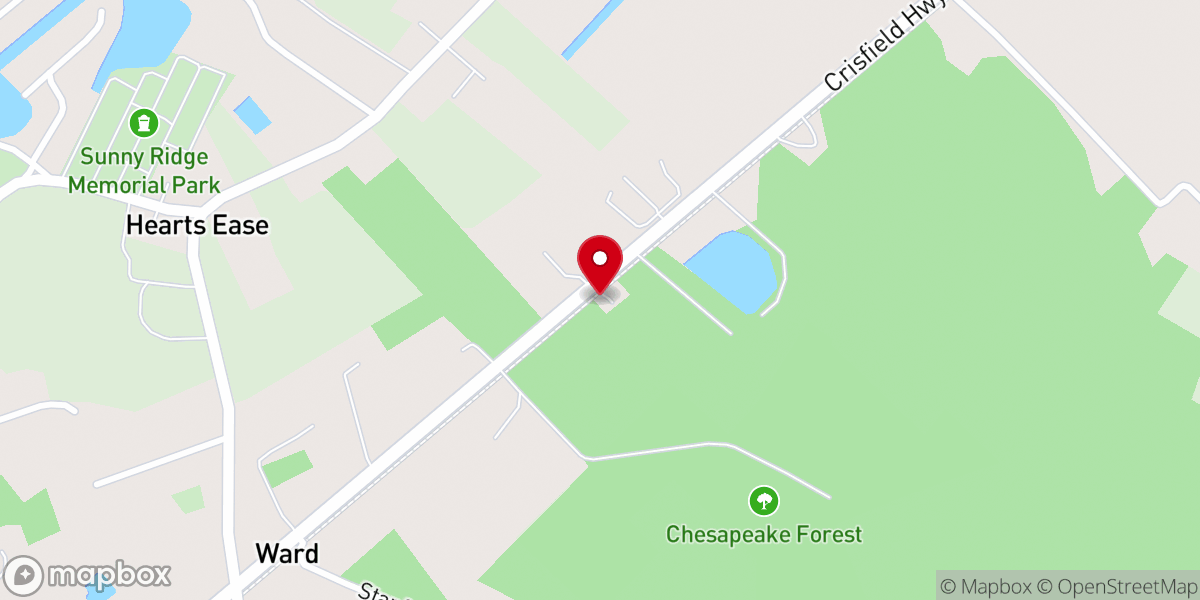 Map showing location of Liberty Rock Church