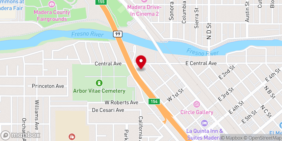 Map showing location of Faith Tabernacle Church
