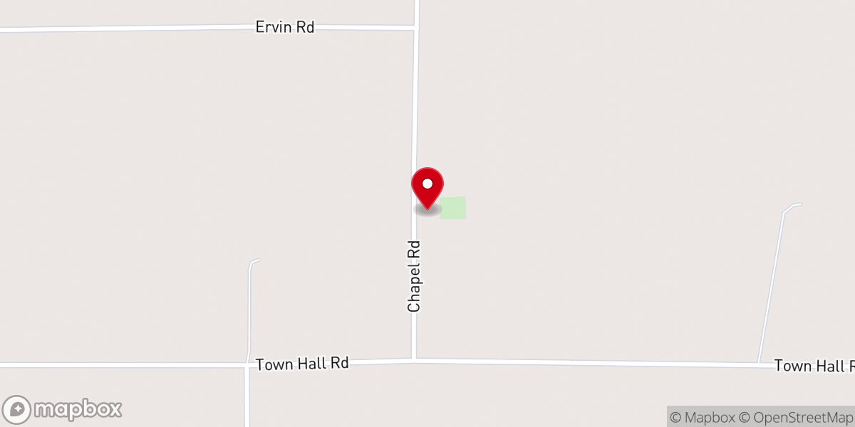 Map showing location of Holy Rosary Catholic Church