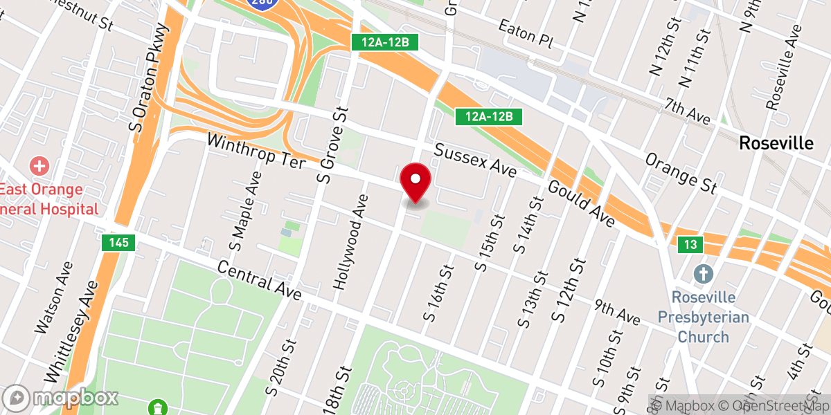 Map showing location of St. Luke Church of Christ