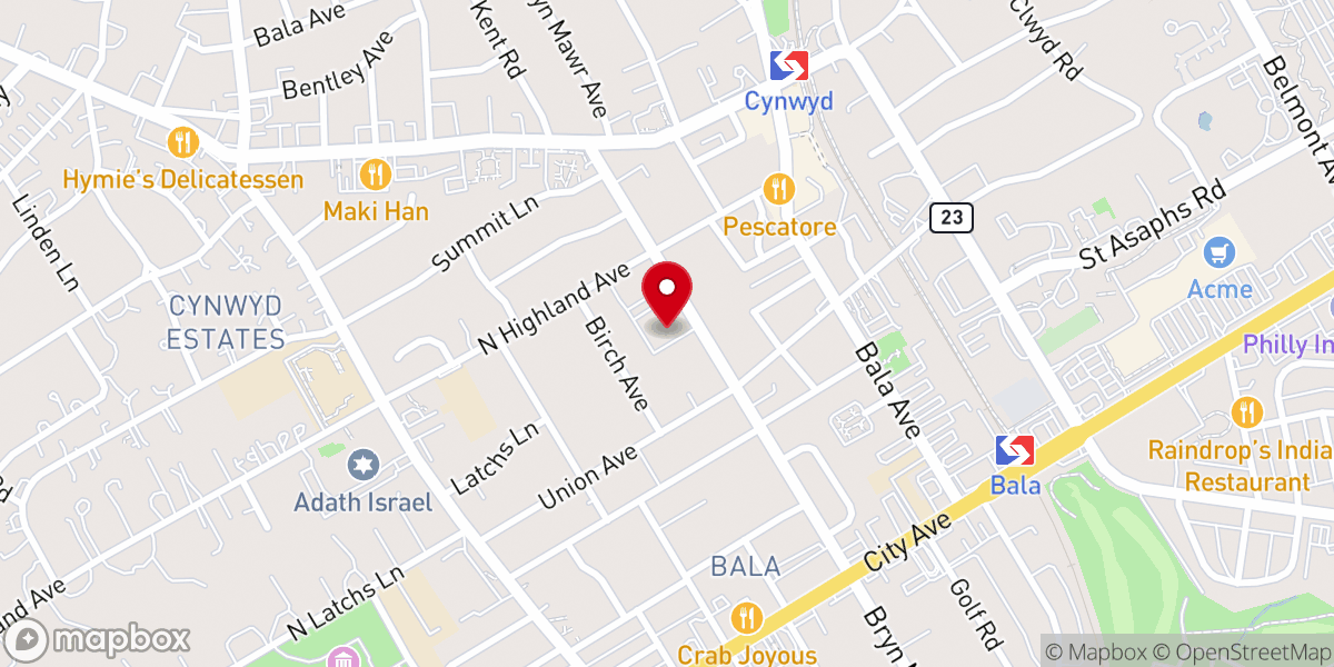 Map showing location of St. Matthias Gymnasium
