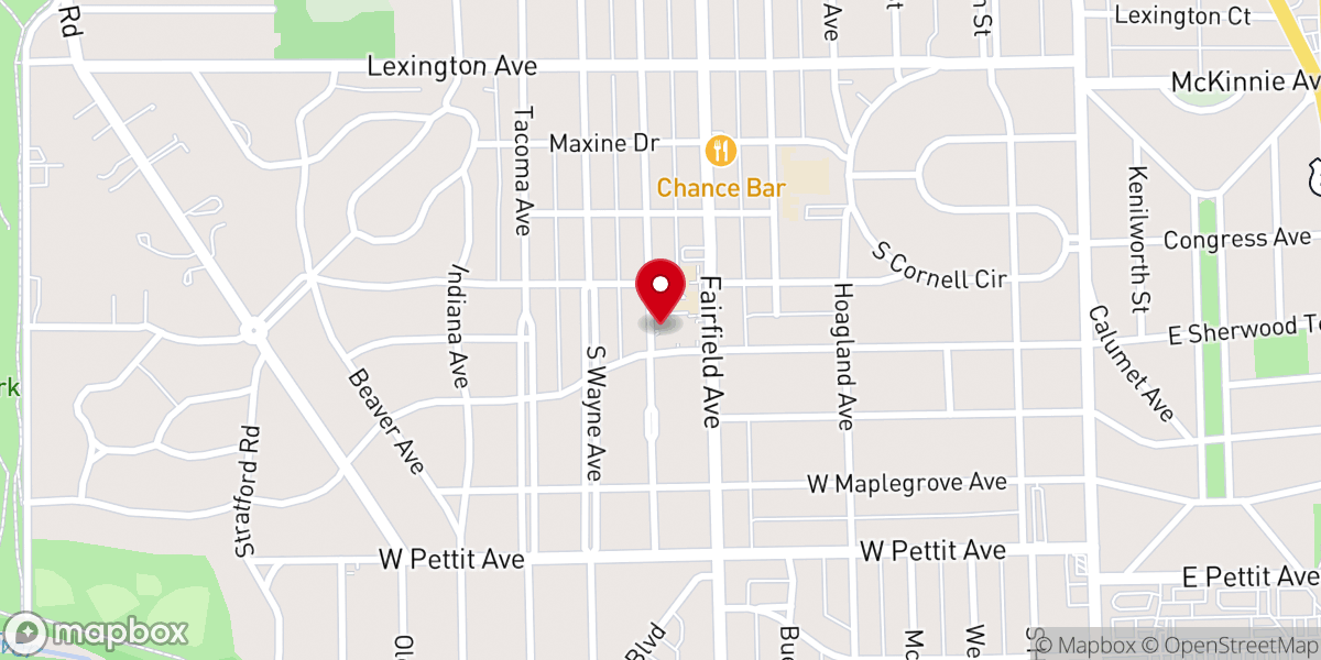 Map showing location of Parish Offices & Rectory - St John the Baptist