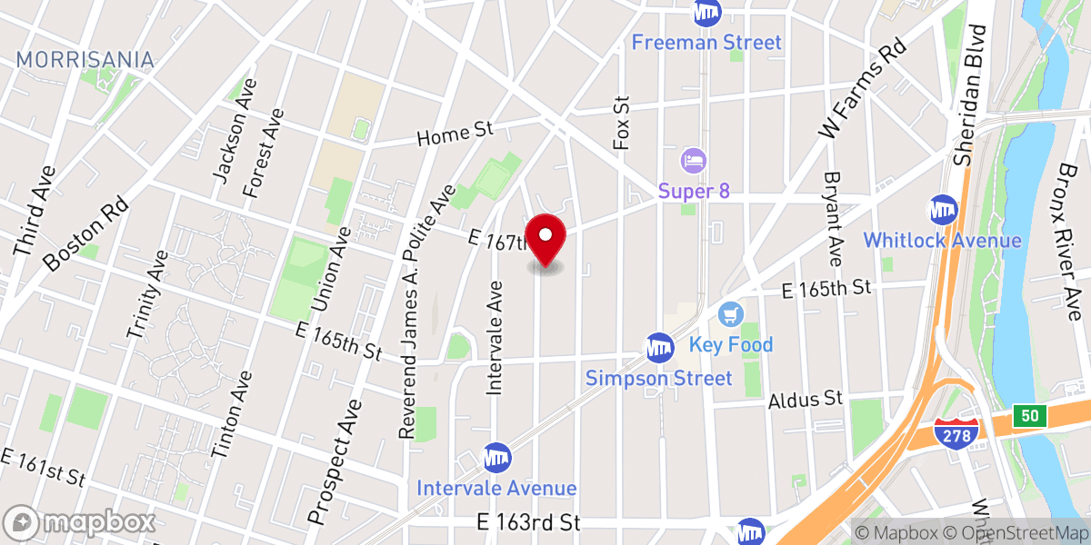 Map showing location of Assembly Christian Church John 3:16