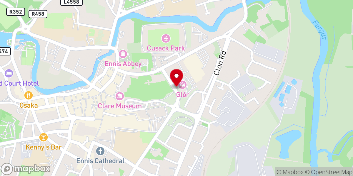 Map showing location of DeValera Library