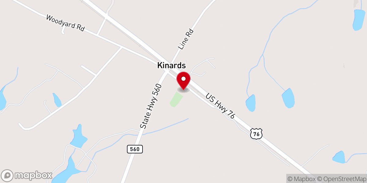 Map showing location of Sharon United Methodist Church