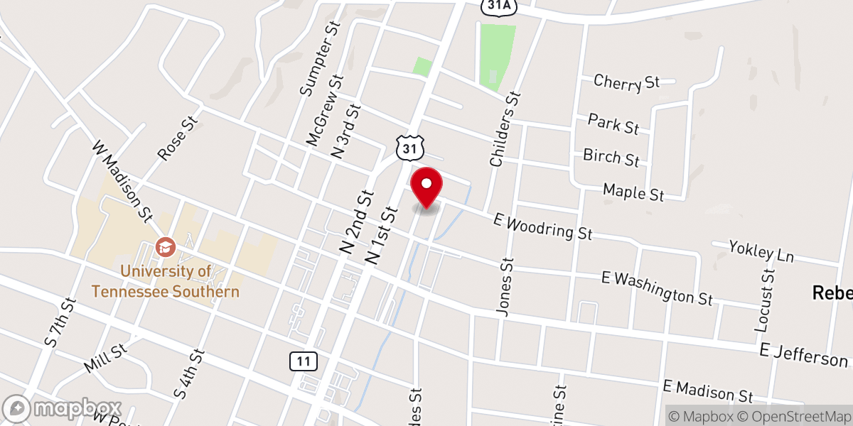 Map showing location of Jesus is the Way Church