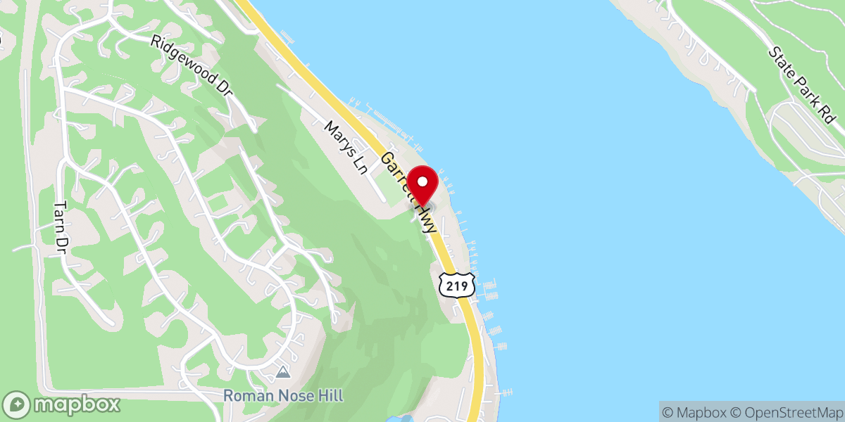 Map showing location of Deep Creek Lake
