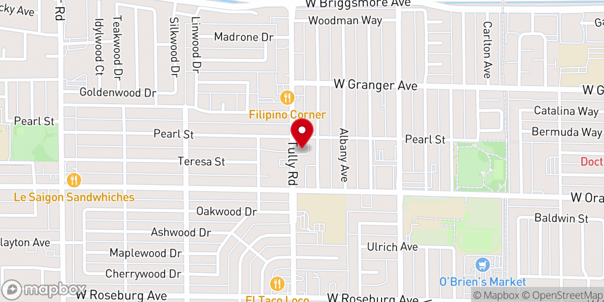 Map showing location of Community Family Worship Center