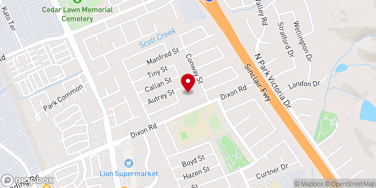 Map showing location of Sunnyhills United Methodist Church