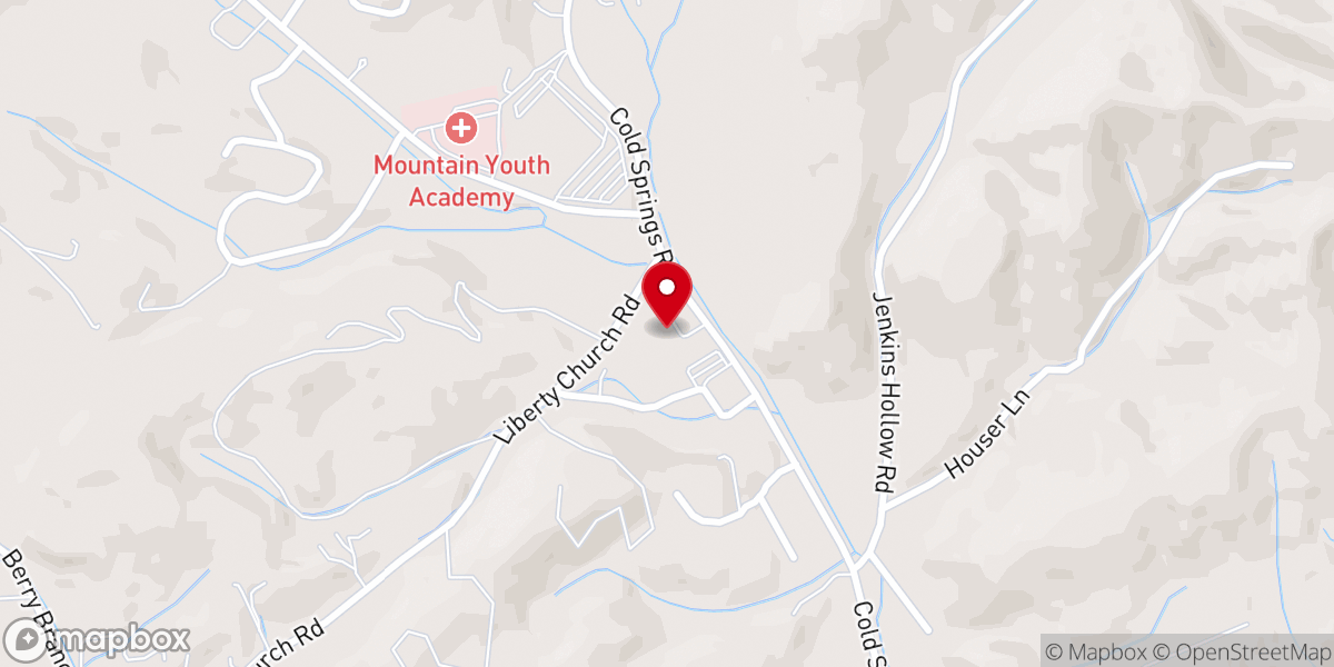 Map showing location of Mountain City Seventh-Day Adventist Church