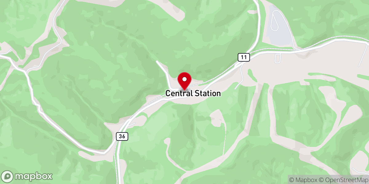 Map showing location of Central Station Full Gospel Church