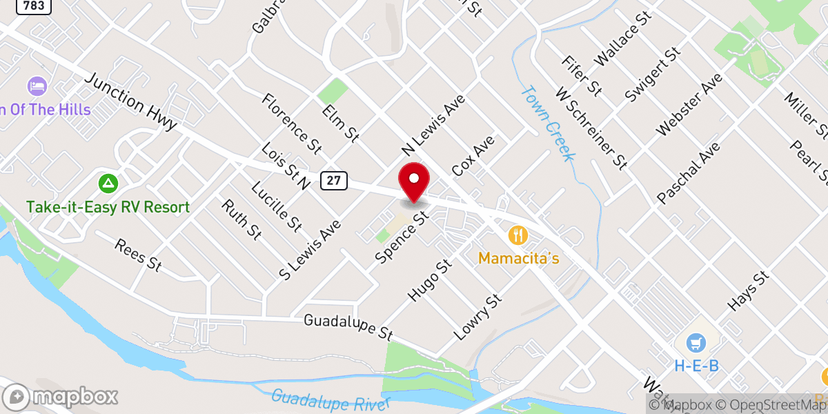 Map showing location of Holy Cross Lutheran Church